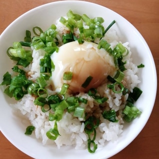 簡単！温玉丼！